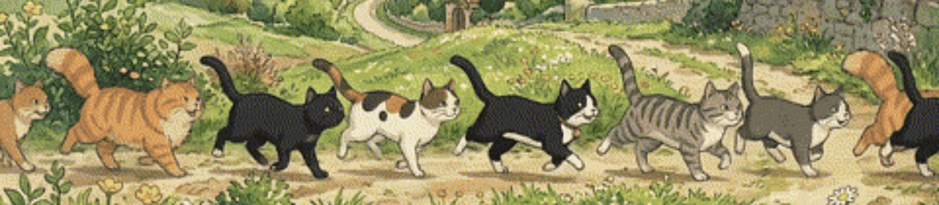 cats walking gif cropped